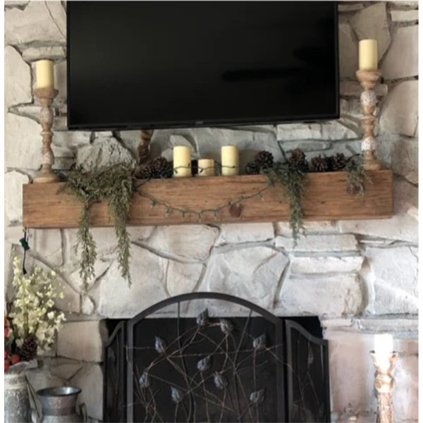 Millwood Pines Shiela Fireplace Shelf Mantel & Reviews Wayfair